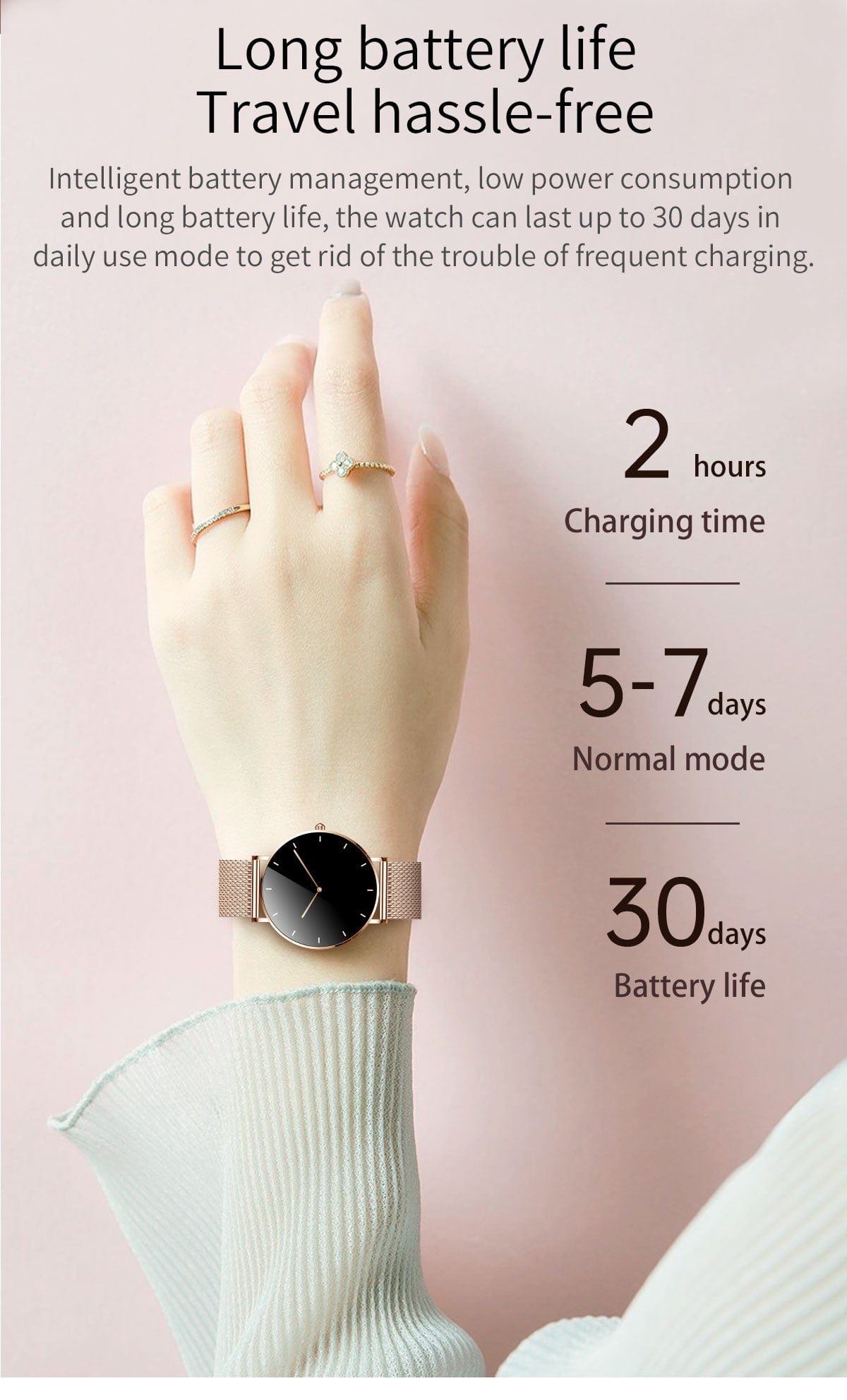 Dagnet ST08 Smartwatch 1.3-Inch Full Touch Screen