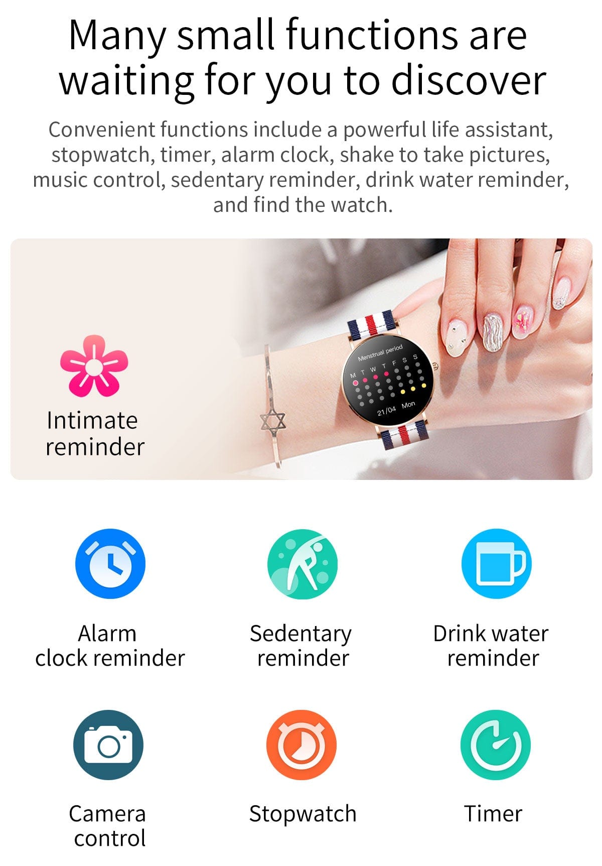 Dagnet ST08 Smartwatch 1.3-Inch Full Touch Screen