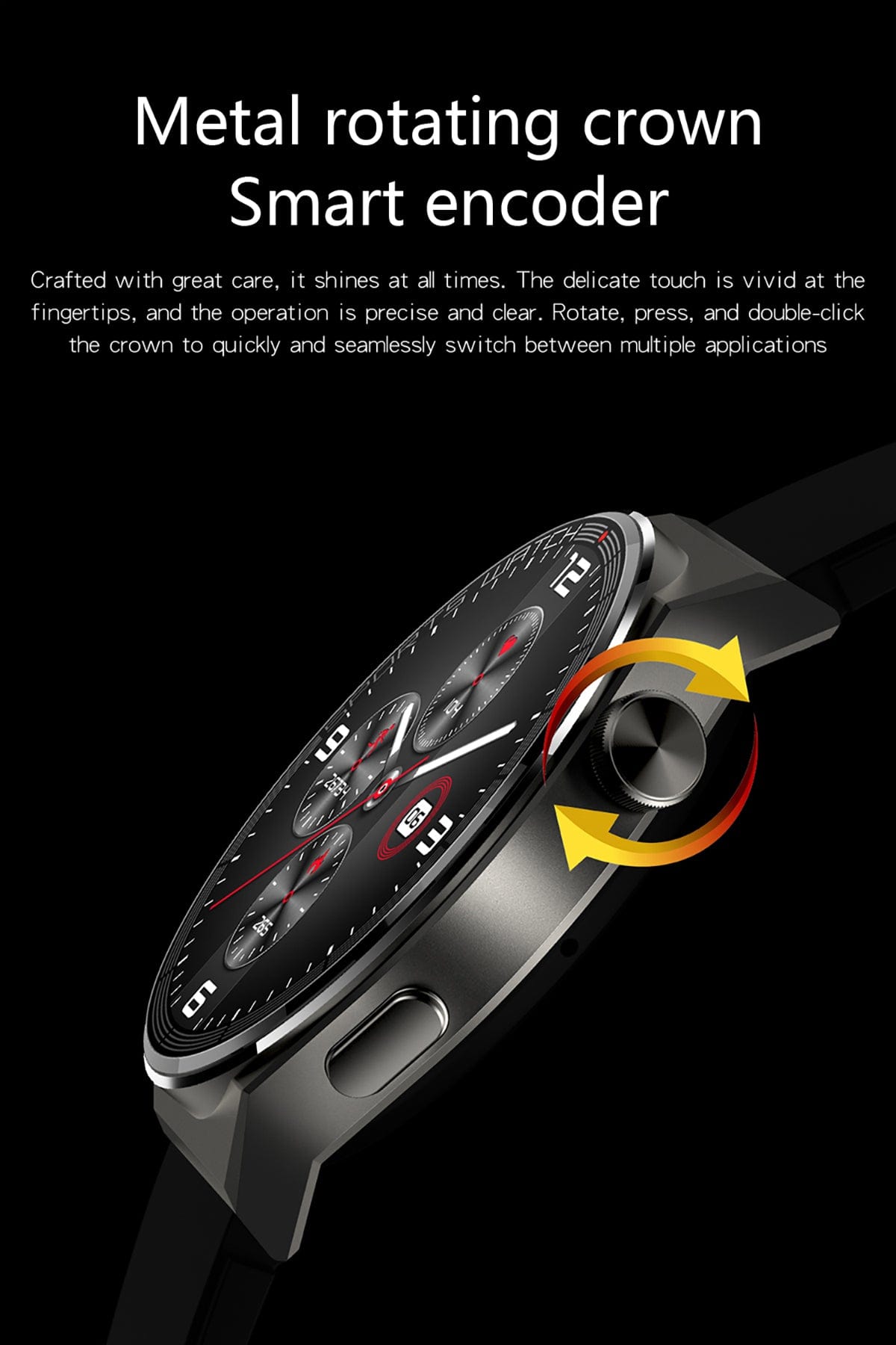 Dagnet Smartwatch with Rotating Bezel