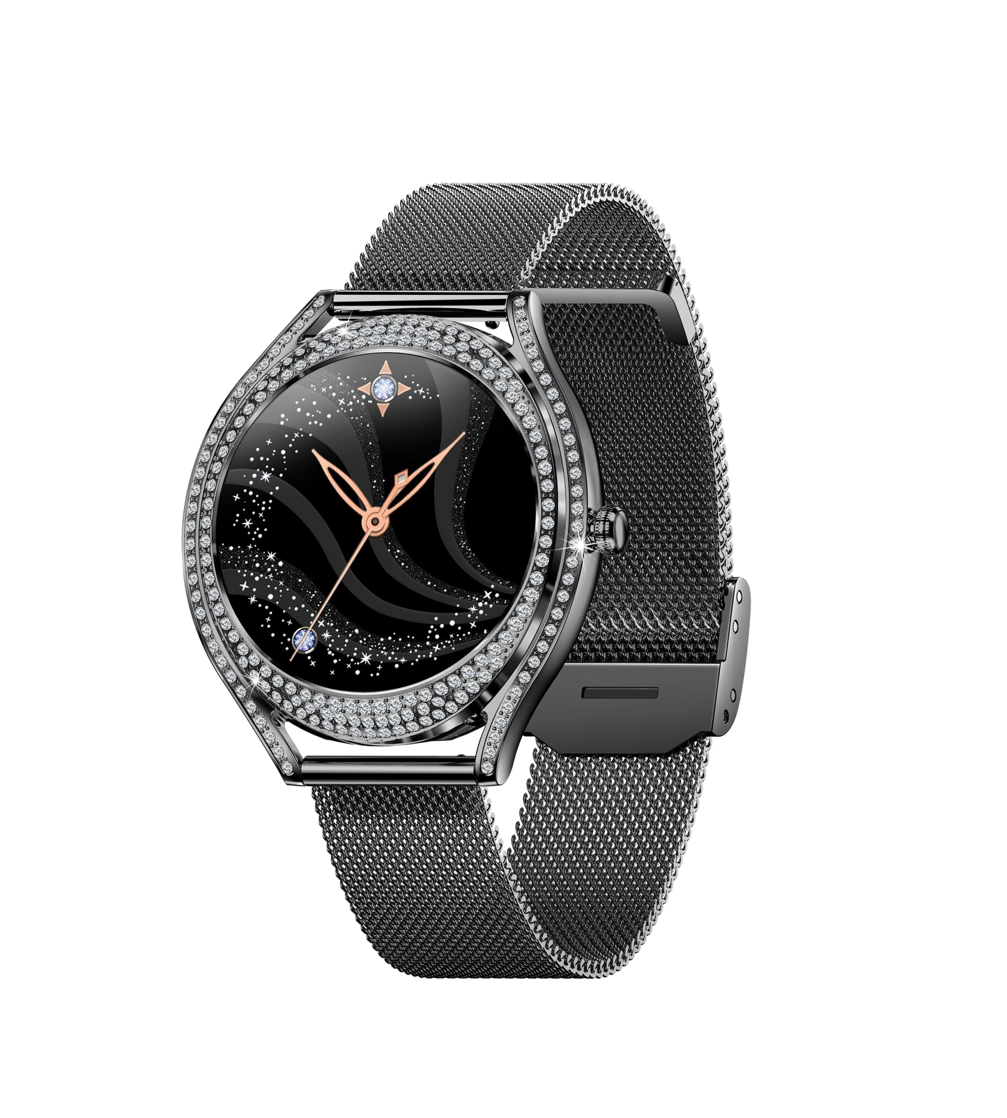 SV66 Dagnet Black Mesh Smartwatch