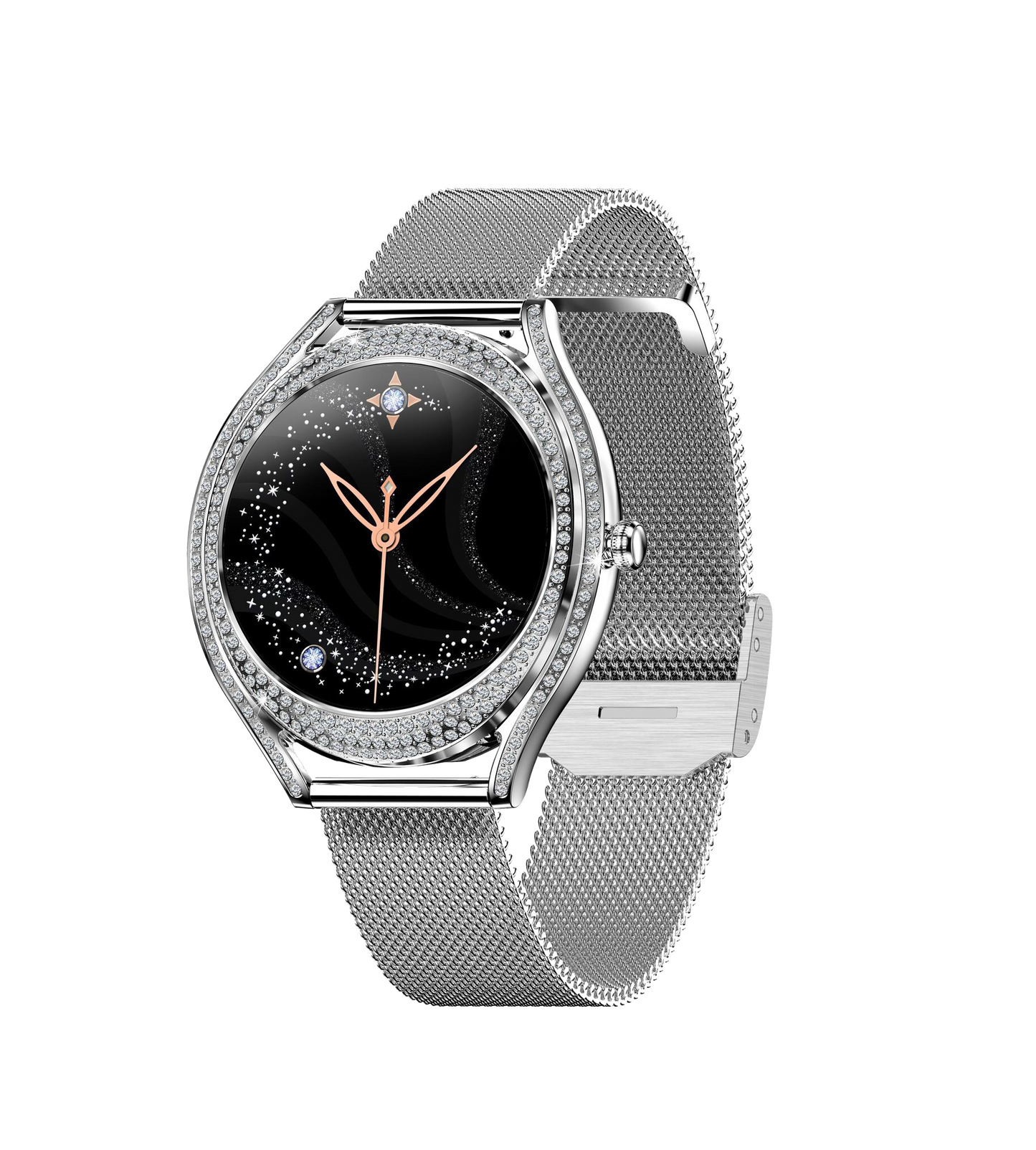 SV66 Dagnet Silver Mesh Smartwatch