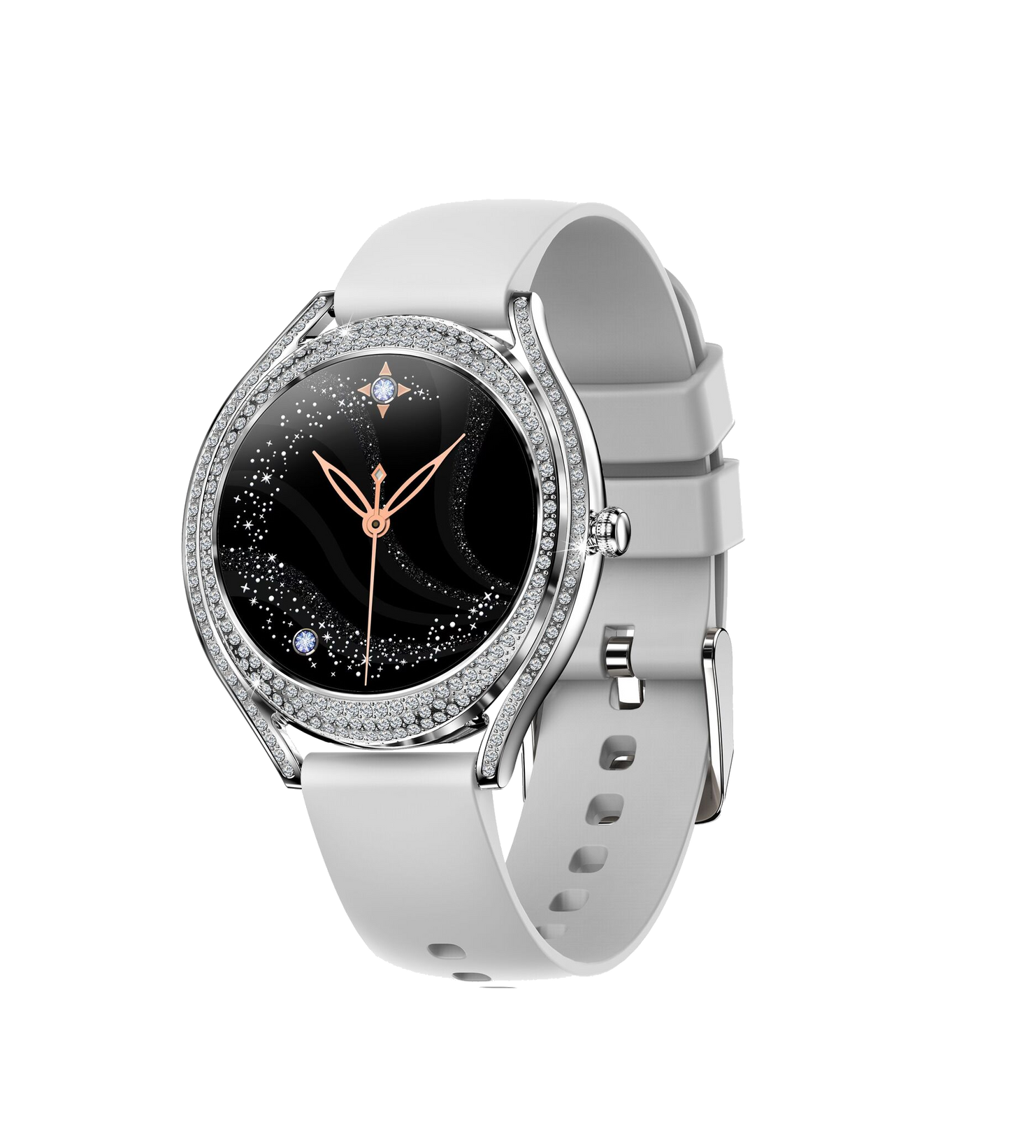 SV66 Dagnet Silver Silicone Smartwatch