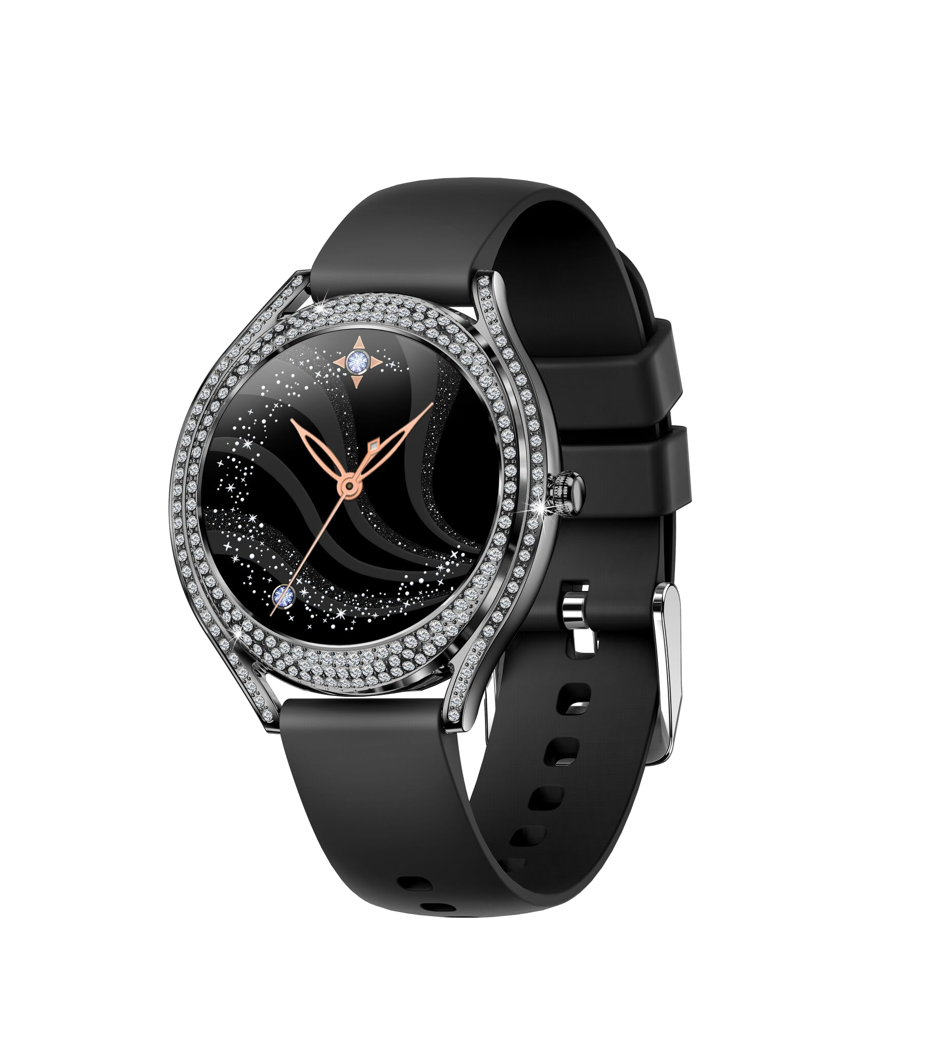 SV66 Dagnet Black Silicone Smartwatch